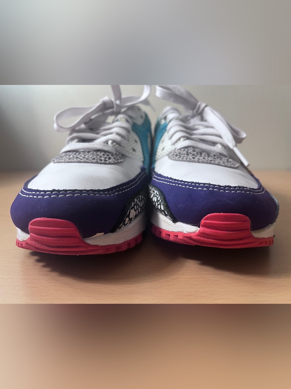 Nike Air Max 90 Safari Mix Animal White Women’s Shoes Size 6.5 - Picture 2 of 13